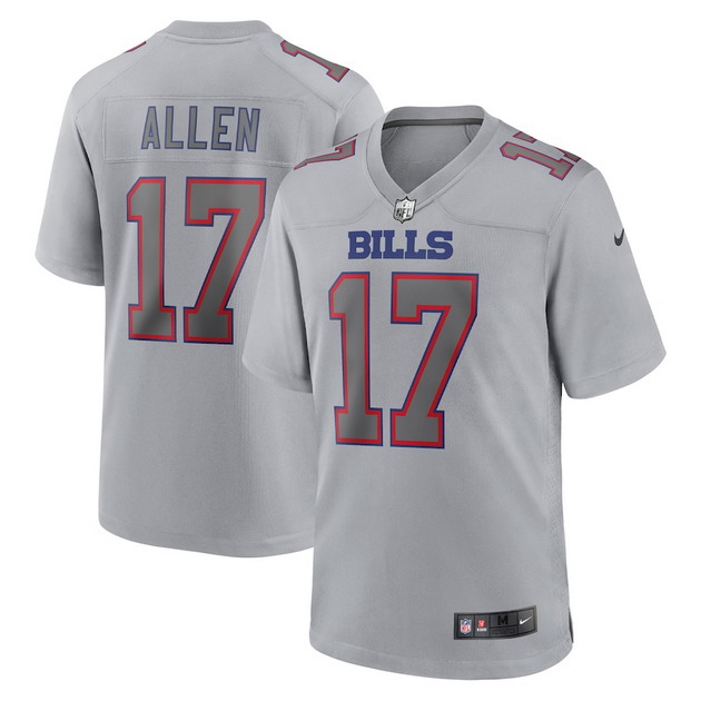 mens nike josh allen gray buffalo bills atmosphere fashion game jersey